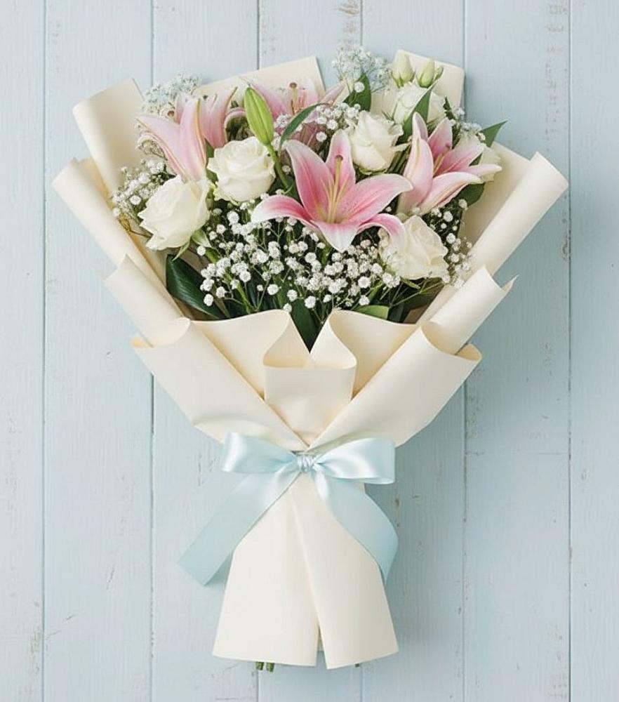 Букет цветов из: Лилии в Ильинский