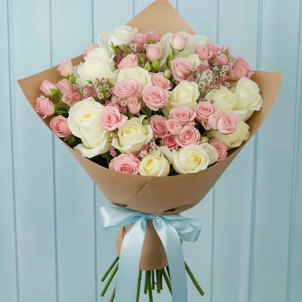 Букет цветов из: Розы в Ильинский