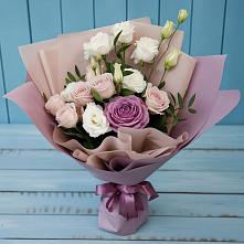 Букет цветов из:  Розы и Лизиантусы #REPLACE_PRED# Ильинский