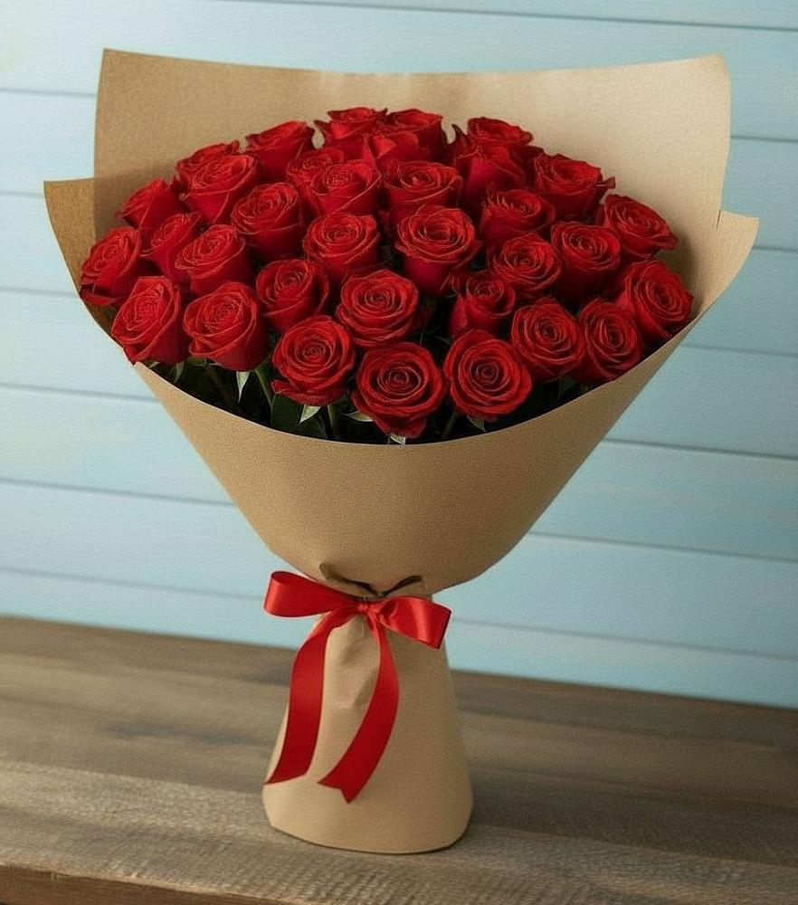 Букет Красные розы Милано в Ильинский