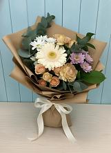Букет цветов из:  Герберы и Хризантемы в Ильинский