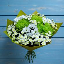 Букет цветов из:  Хризантемы #REPLACE_PRED# Ильинский