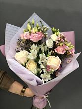 Букет цветов из:  Альстромерии, Розы и Лизиантусы #REPLACE_PRED# Ильинский