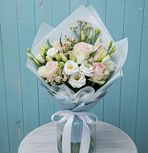 Букет цветов из:  Розы и Лизиантусы #REPLACE_PRED# Ильинский