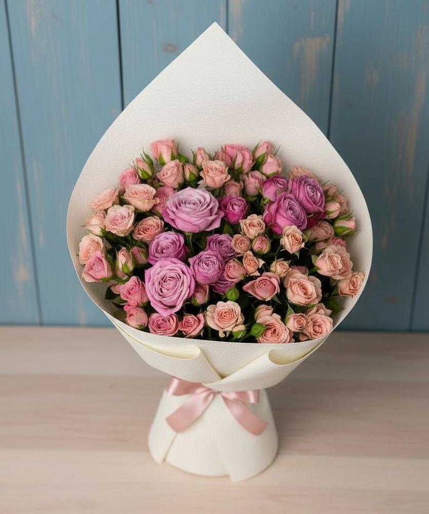 Букет цветов из: Розы в Ильинский