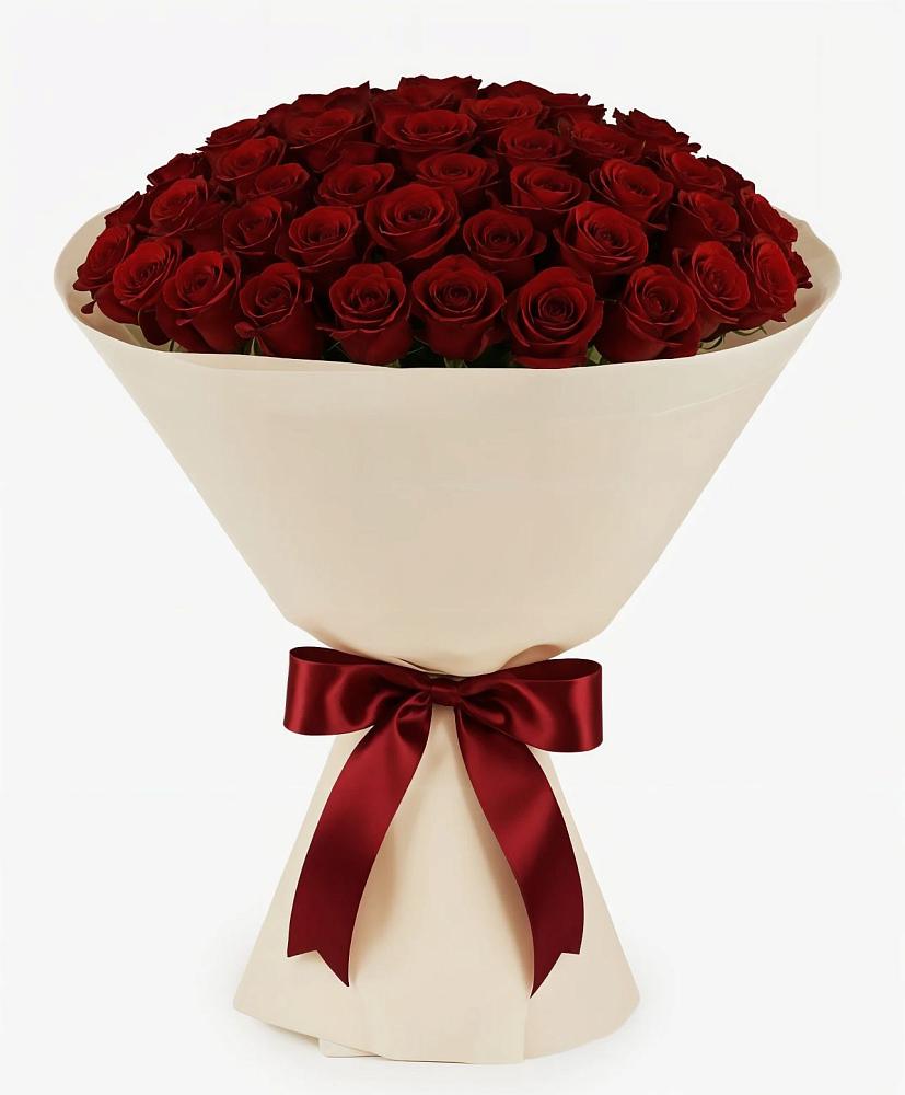 Букет 101 Бордовая роза Блэк Бакарра в Ильинский