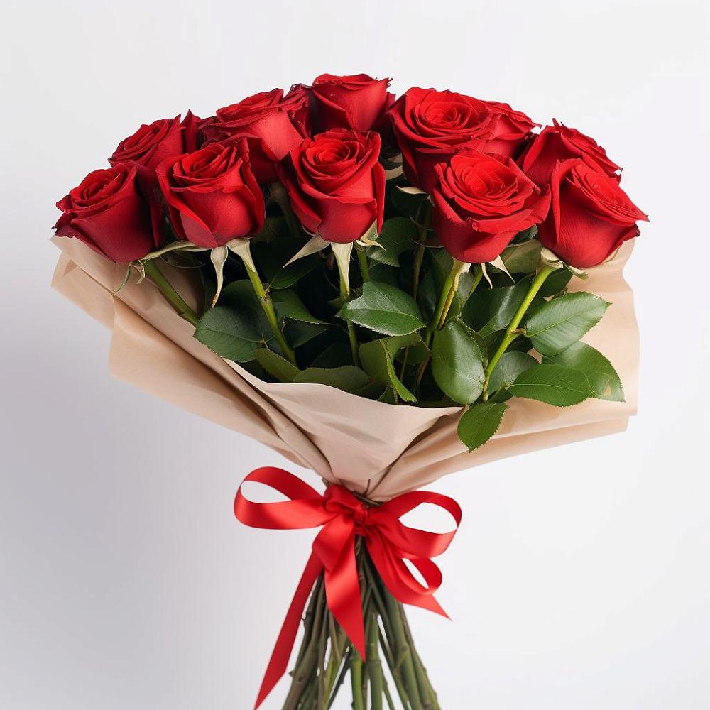 Букет 11 Красных роз Эдлесс Лав в Ильинский