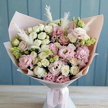 Букет цветов из:  Альстромерии и Розы в Ильинский