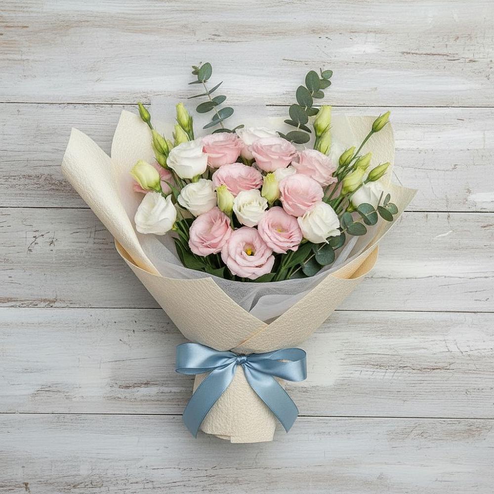 Букет цветов из: Лизиантусы в Ильинский